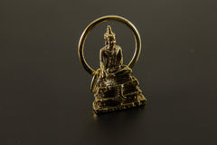 Gold Plated Brass Buddhist Pendant Necklace with Zenith Aureate Bodhi Talisman, Elegant Charm Symbolizing Wisdom and Serenity