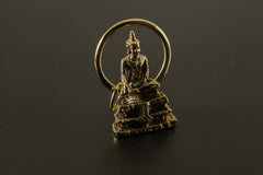 Bodhi Tree Pendant Gold Plated Brass Buddha Necklace Spiritual Awakening Meditation Jewelry Inner Peace Gift