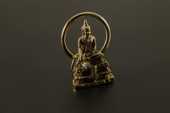 Bodhi Tree Pendant Gold Plated Brass Buddha Necklace Spiritual Awakening Meditation Jewelry Inner Peace Gift
