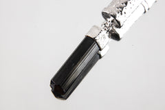 Black Tourmaline Capsule Pendant 925 Sterling Silver Locket Stash Necklace Root Chakra Protection Gift