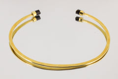 Brown Tourmaline Choker 3 Micron Gold Plated Brass Dravite Crystal Neck Cuff Root Chakra Grounding Jewelry Gift