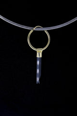 Natural Black Tourmaline Earring 925 Sterling Silver Gold Plated Convertible Pendant Jewelry Gift