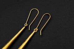 Chlorite Phantom Quartz Earrings 925 Sterling Silver Gold Plated Circle Portal Himalayan Crystal Jewelry Gift