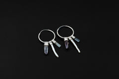 Vera Cruz Amethyst & Pearl Sterling Silver Earrings: Chakra Healing
