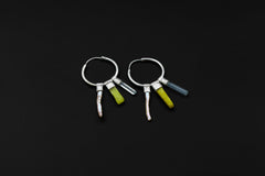 Jade Pearl Aquamarine Sterling Silver Earrings: Heart Chakra Jewelry