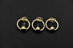 Himalayan Tourmaline Pendant: 18k Gold Plated Sterling Silver, Heart Chakra