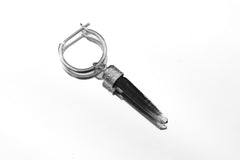 Himalayan Chlorite Quartz Hoop Earring: Sterling Silver Boho Chakra Jewelry