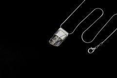 Rainbow Spodumene Sterling Silver Pendant: Raw Crystal Heart Chakra