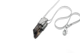Smoky Quartz Stack Pendant: Australian Crystal, Sterling Silver