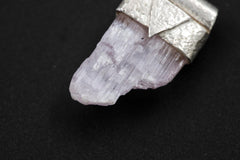 Light Pink Kunzite Stack Pendant 925 Sterling Silver Spodumene Necklace Heart Throat Chakra Layering Gift