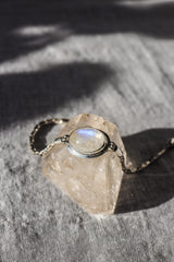 Blue Moonstone Sterling Silver Bracelet, Byzantine Chain, Adjustable