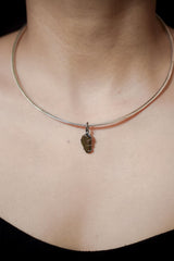 Australian Peridot Pendant, Hammered Sterling Silver, Heart Chakra
