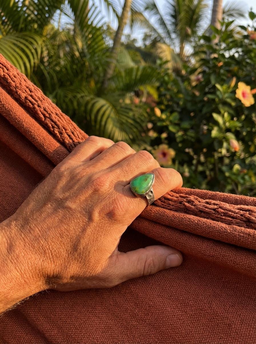 Large Australian Gemmy Chrysoprase Teardrop Cabochon Ring 925 Silver, Oxidised Hammer Texture Heart Chakra Healing Jewelry, Christmas Gift