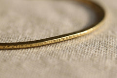 Textured Gold Plated Brass Choker: Boho Open Neck Collar