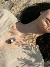 Himalayan Black Tourmaline Pendant, 925 Silver, Root Chakra Jewelry