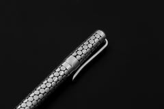 Sterling Silver Pen 925 Handmade Writing Tool High Shine Oxidized Pattern Luxury Desk Gift Artisan Silver Pen