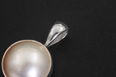 Pearl Pendant 925 Sterling Silver Three Stone Cascade Necklace Charm Crown Heart Chakra Cancer Pisces Gift