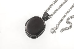 Hammered Sterling Silver Pyrite Pendant: Solar Plexus Chakra, Leo Zodiac