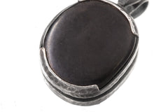 Hammered Sterling Silver Pyrite Pendant: Solar Plexus Chakra, Leo Zodiac