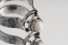 Custom Order Basra Pearl Ring 925 Sterling Silver Size 6
