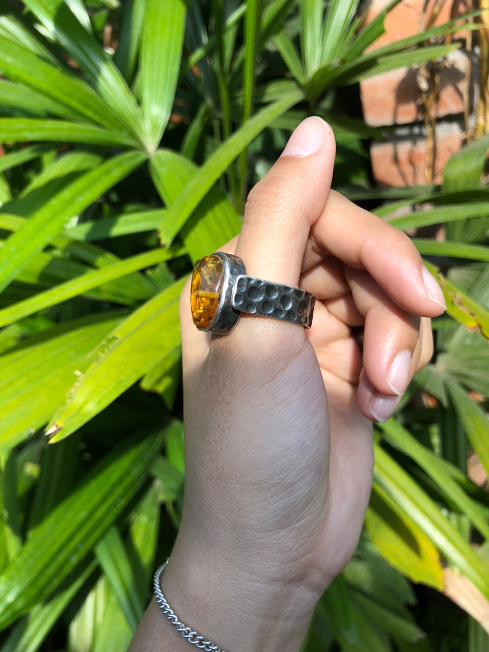 Custom Ring Amber - Alan