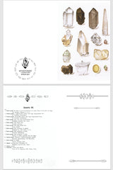 Print Pack - Quartz Crystal High Resolution Digital 300 DPI Image, Poster, Art Antique Mineral watercolour Illustration & Post Card Format