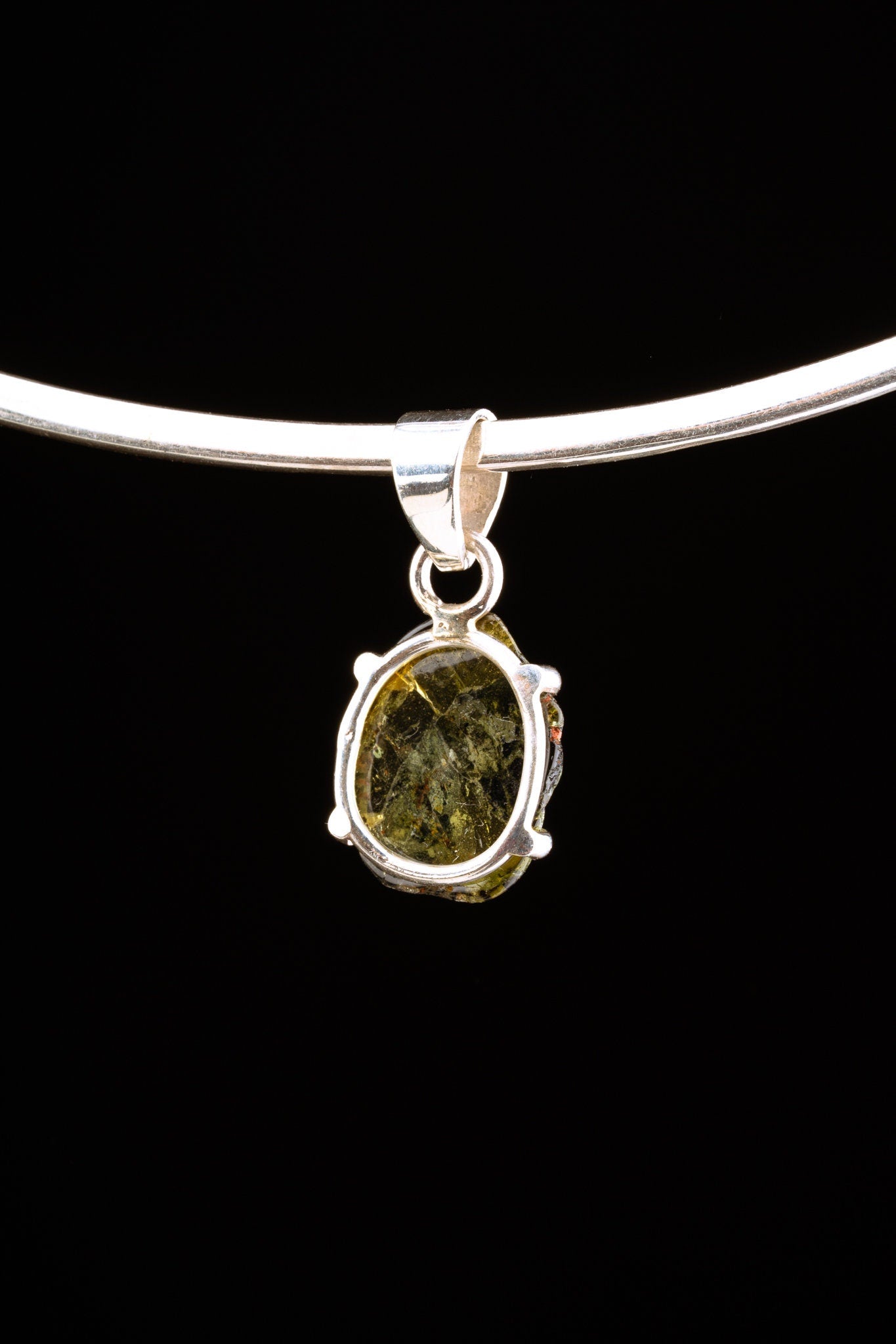 Green Tourmaline Pendant 925 Sterling Silver Claw Set Necklace Heart Chakra Verdelite Crystal Gift