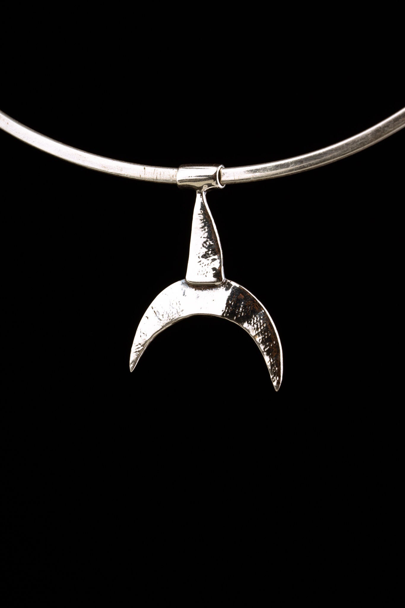 Blue Moonstone Whale Fin Pendant 925 Sterling Silver Crescent Moon Necklace Cancer Lunar Talisman Gift