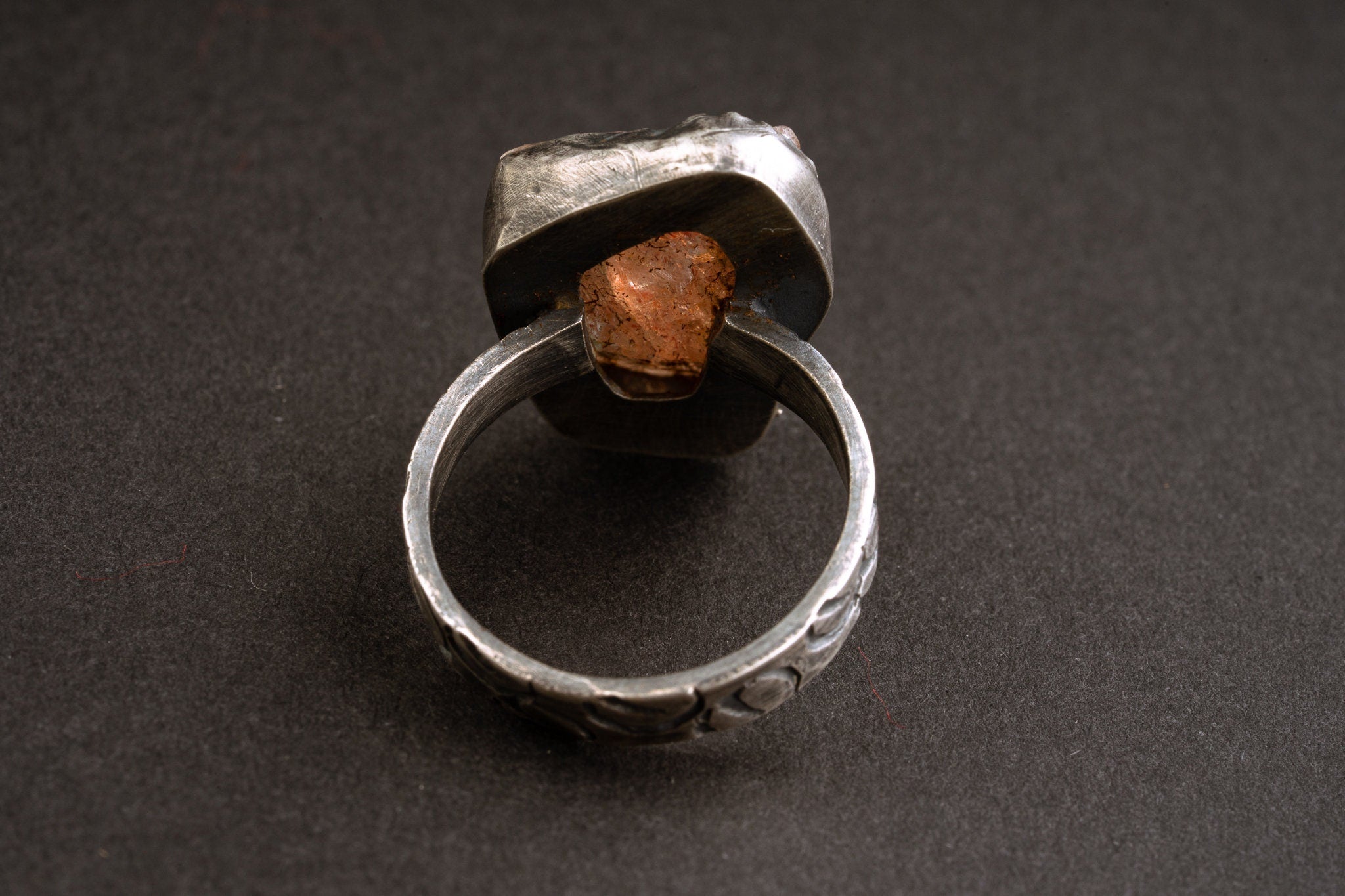 Sunstone Ring 925 Sterling Silver Handmade Sacral Solar Plexus Chakra Leo Libra Luck Confidence Jewelry Gift Size 5 US