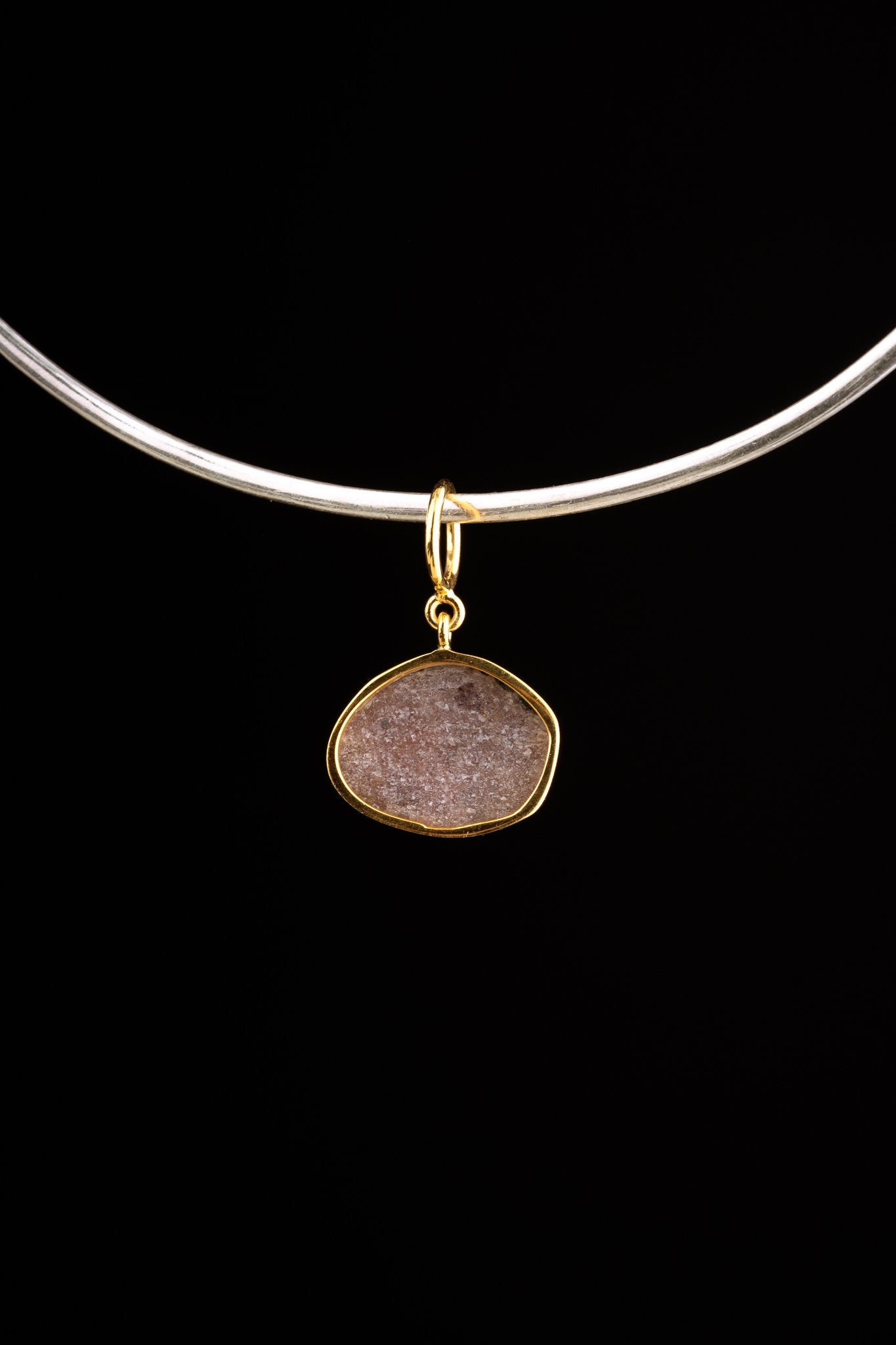 Ruby Record Keeper Pendant 925 Silver 16k Gold Plated Raw Indian Ruby Mica Inclusion Root Heart Chakra Gift