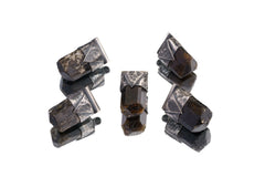 Himalayan Black Tourmaline Pendant: Textured Sterling Silver Crystal Necklace