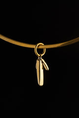 Beautiful Small Himalayan Quartz Cluster Specimen - Gold plated Brass Cast Replica - Necklace Pendant