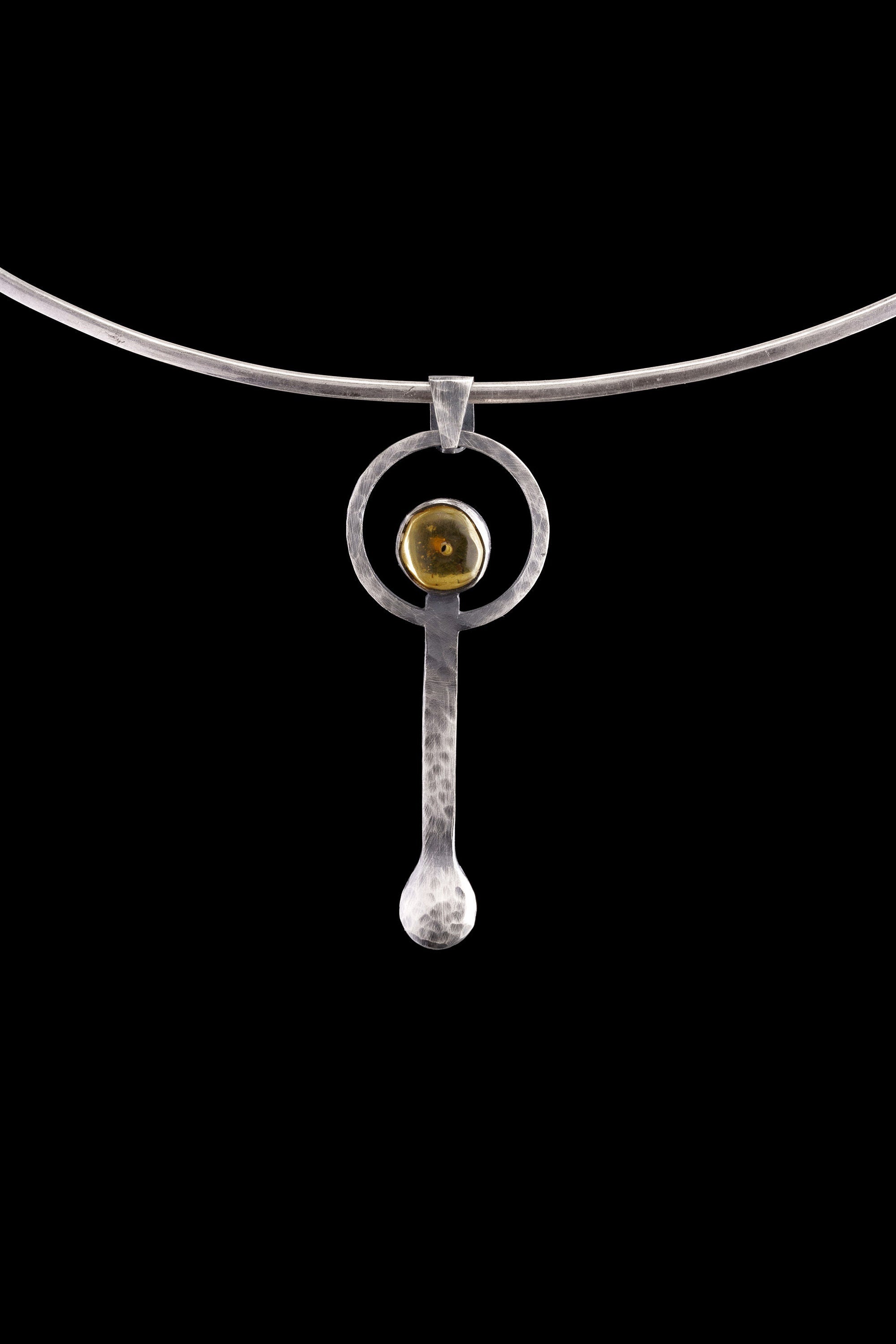 Sterling Silver Amber Spoon Mexican Amber Crystal Mini Spoon Cast 925 Silver Hand Brushed Pixie Fairy Gift