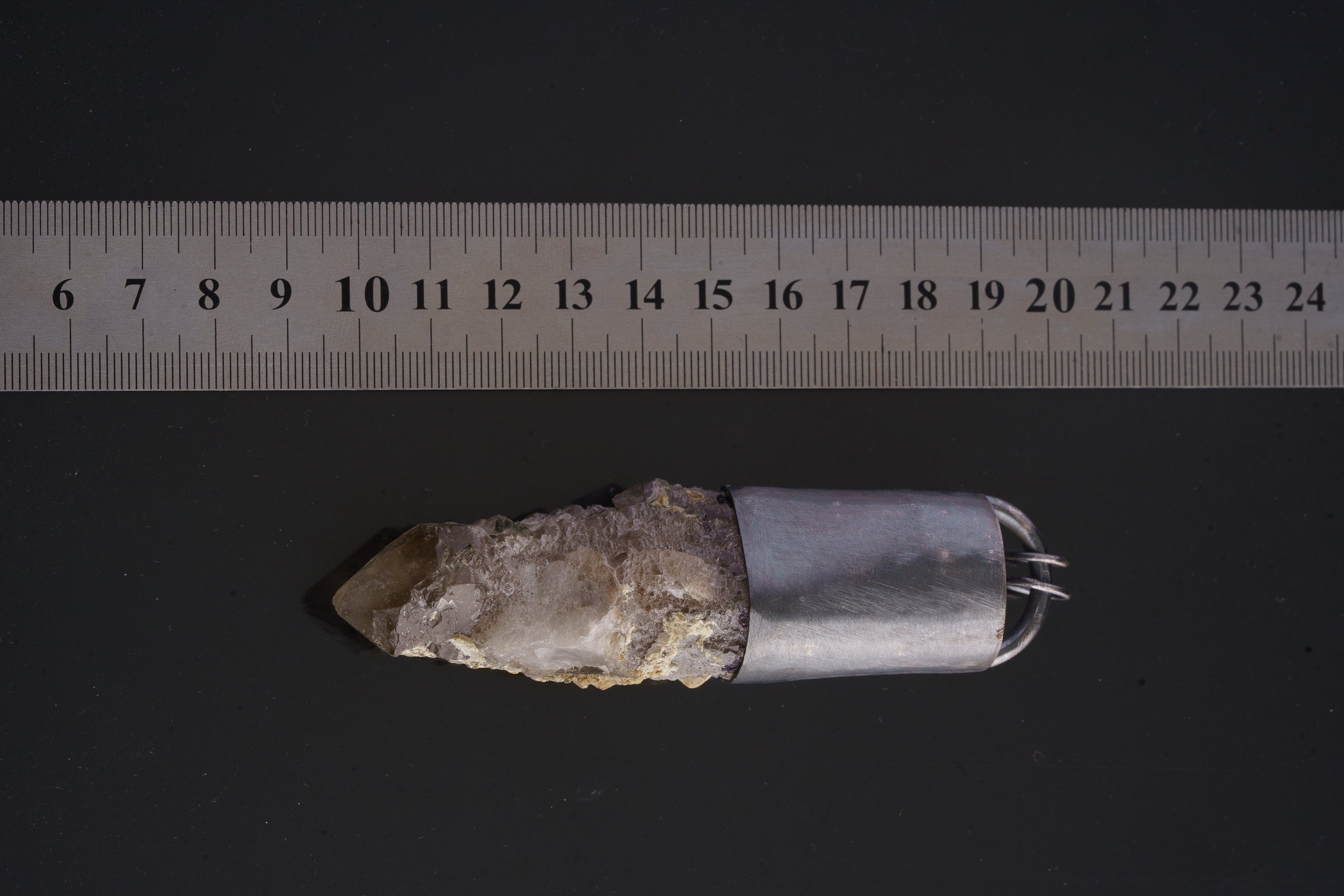 Mongolian Majesty: Huge Rare Cathedral Mongolian Quartz - Sterling Silver Crystal Pendant