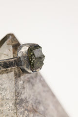 Verde Radiance - Sterling Silver Ring with Black Tourmaline - Size 5 US - NO/03