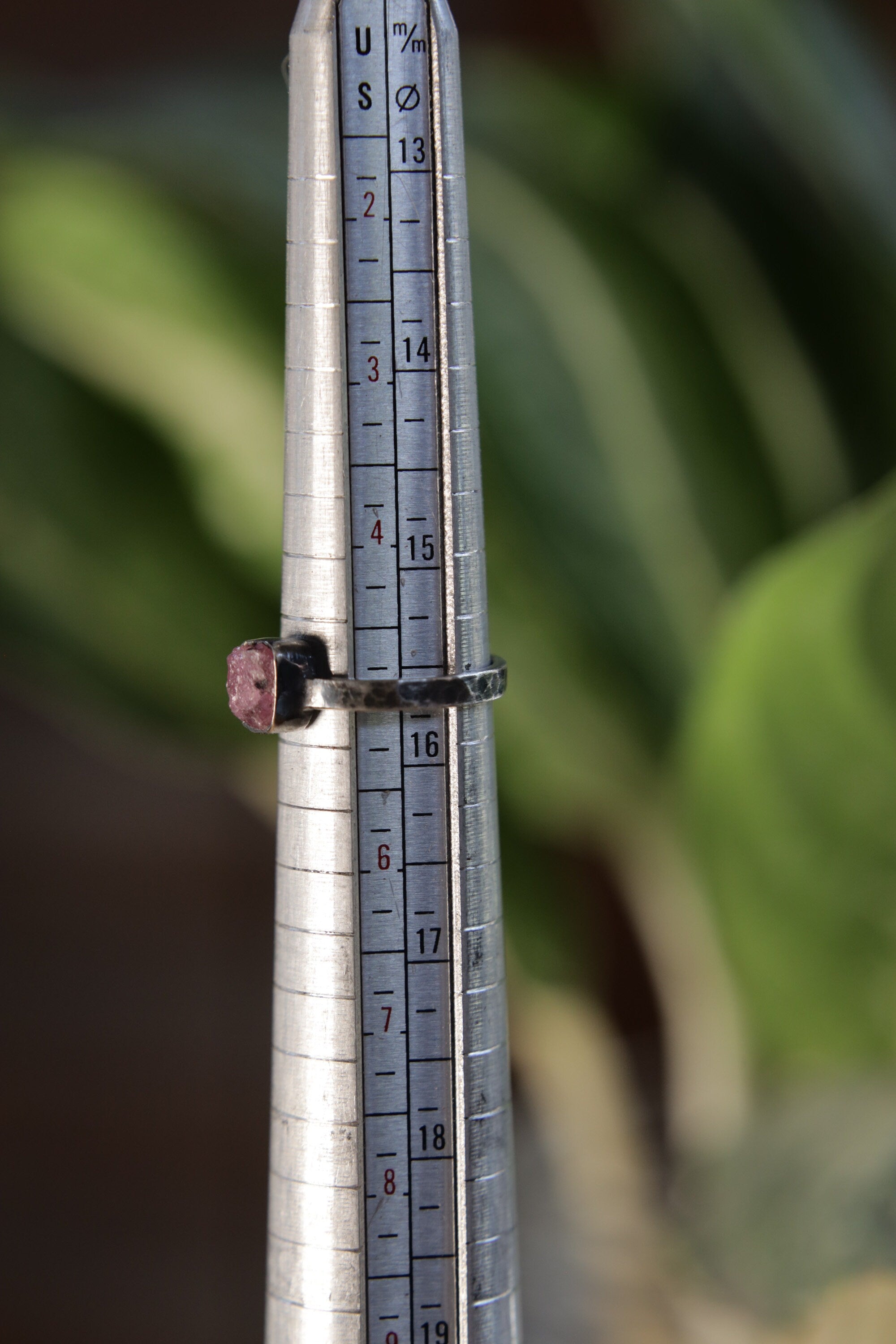 Eternal Blush - Sterling Silver Ring with Pink Tourmaline - Size 5 US - NO/07