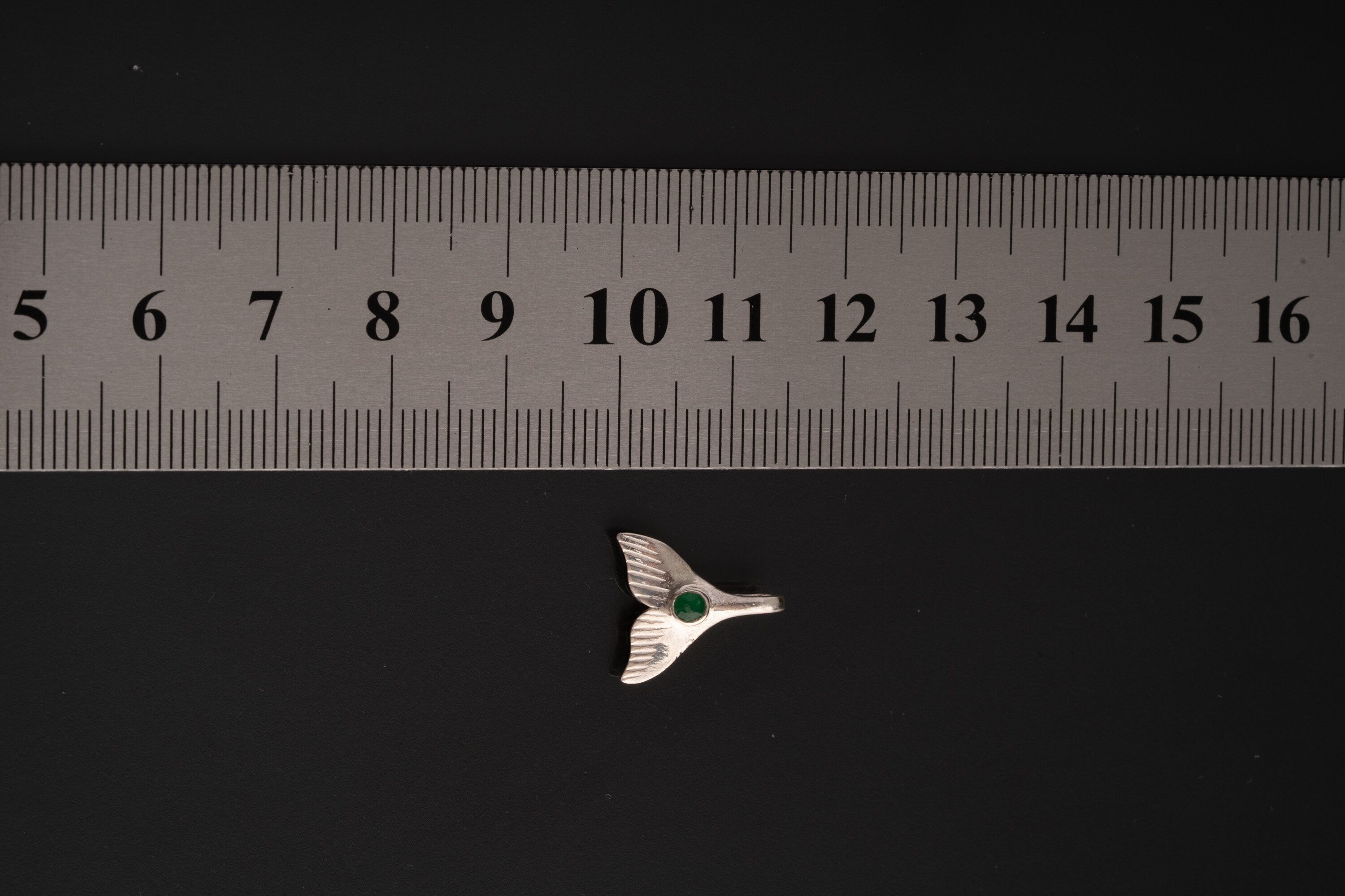 Emerald Hoop Earrings Mermaid Tail Pendant, 925 Silver, Multifunctional Jewelry, Ocean Energy, Healing Stone, Gemini & Heart Chakra