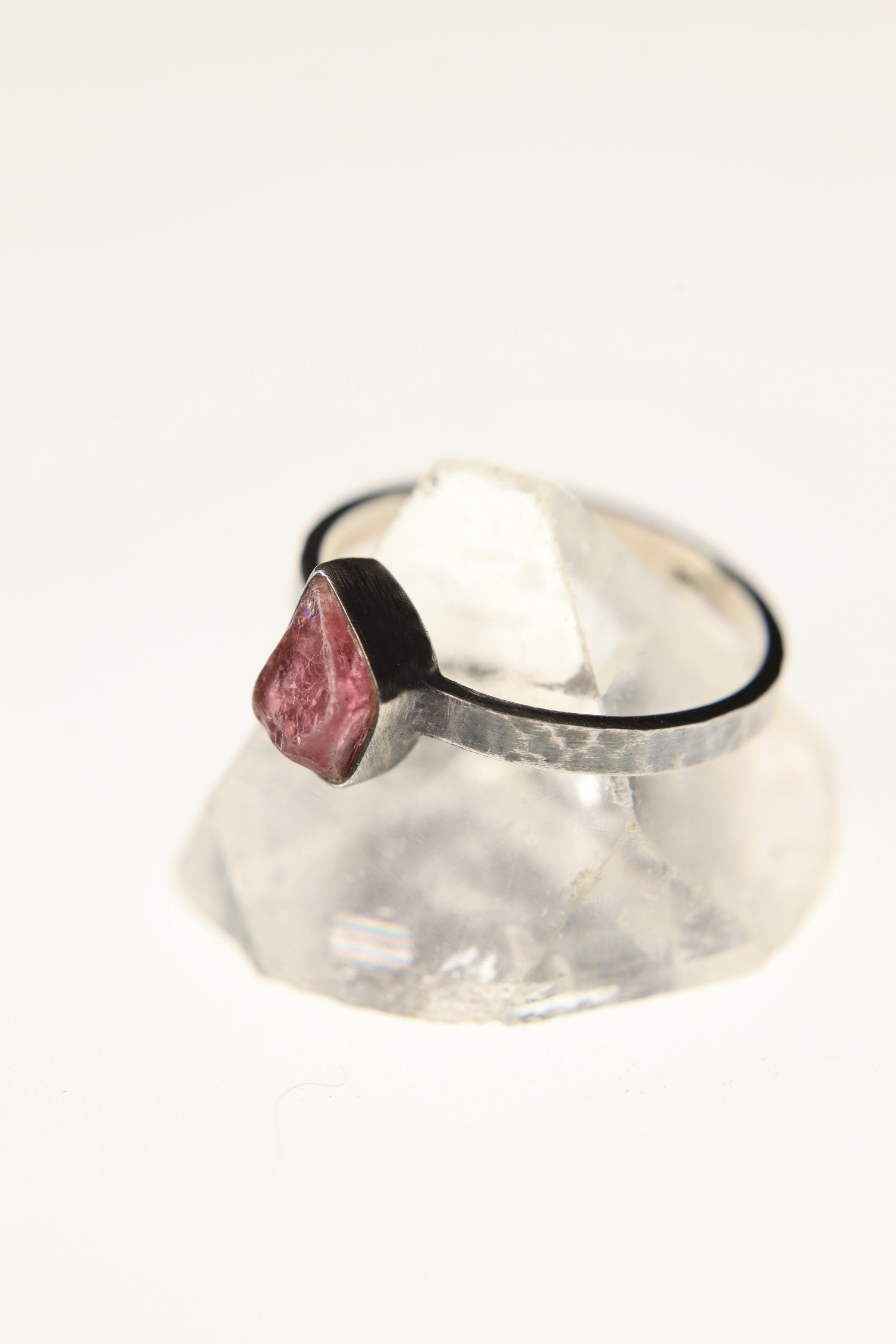 Eternal Blush - Sterling Silver Ring with Pink Tourmaline - Size 7 US - NO/02