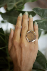 Adjustable Sterling Silver Tiger's Eye Ring - Unisex Size 5-12
