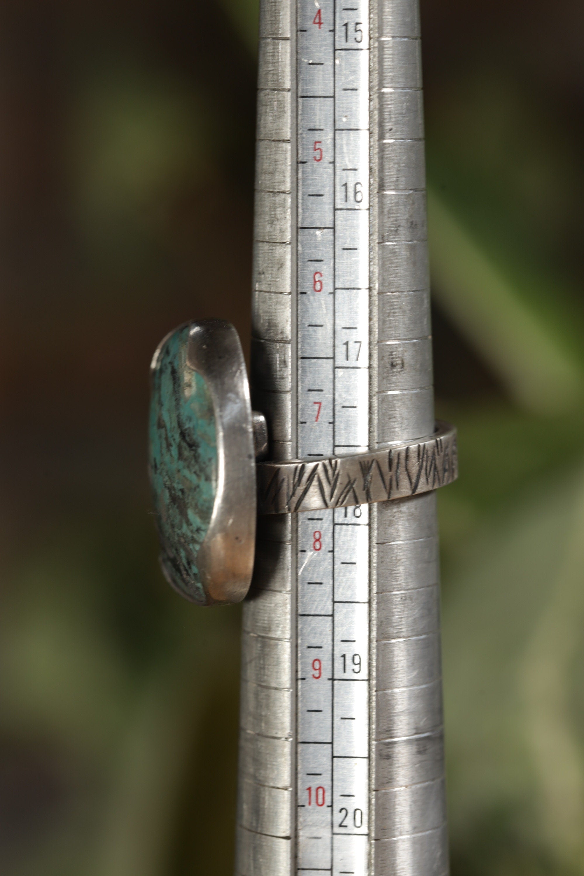 Outback Elegance: Adjustable Sterling Silver Ring with Australian Turquoise - Unisex - Size 5-10 US