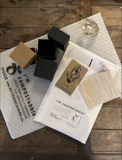 A Masterpiece of Utility and Mystique: Antique Matchbox adorned with Black Tourmaline - Polished Cast Brass Matchbox