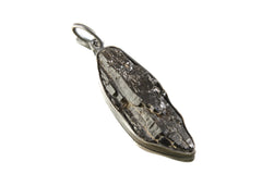 Torrington Citrine Pendant - Sterling Silver - Oxidized - Brush Texture - NO/02