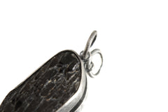 Torrington Citrine Pendant - Sterling Silver - Oxidized - Brush Texture - NO/01
