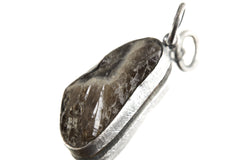 Torrington Citrine Pendant - Sterling Silver - Oxidized - Brush Texture - NO/6