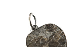 Ethereal Torrington Citrine Pendant - Sterling Silver - Oxidized - Brush Texture - NO/10