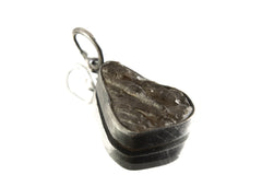 Ethereal Torrington Citrine Pendant - Sterling Silver - Oxidized - Brush Texture- NO/11
