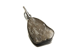 Ethereal Torrington Citrine Pendant - Sterling Silver - Oxidized - Brush Texture- NO/12