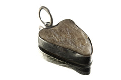 Ethereal Torrington Citrine Pendant - Sterling Silver - Oxidized - Brush Texture- NO/13