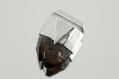 Torrington Twin Lemurian Phantom Citrine Quartz Point Stack Pendant, Organic Textured 925 Sterling Silver, Solar Plexus Chakra, Unique Gift