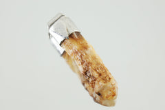 Australian Lithium Drusy Cathedral Candle Quartz Point - Stack Pendant - Organic Textured 925 Sterling Silver - Crystal Necklace